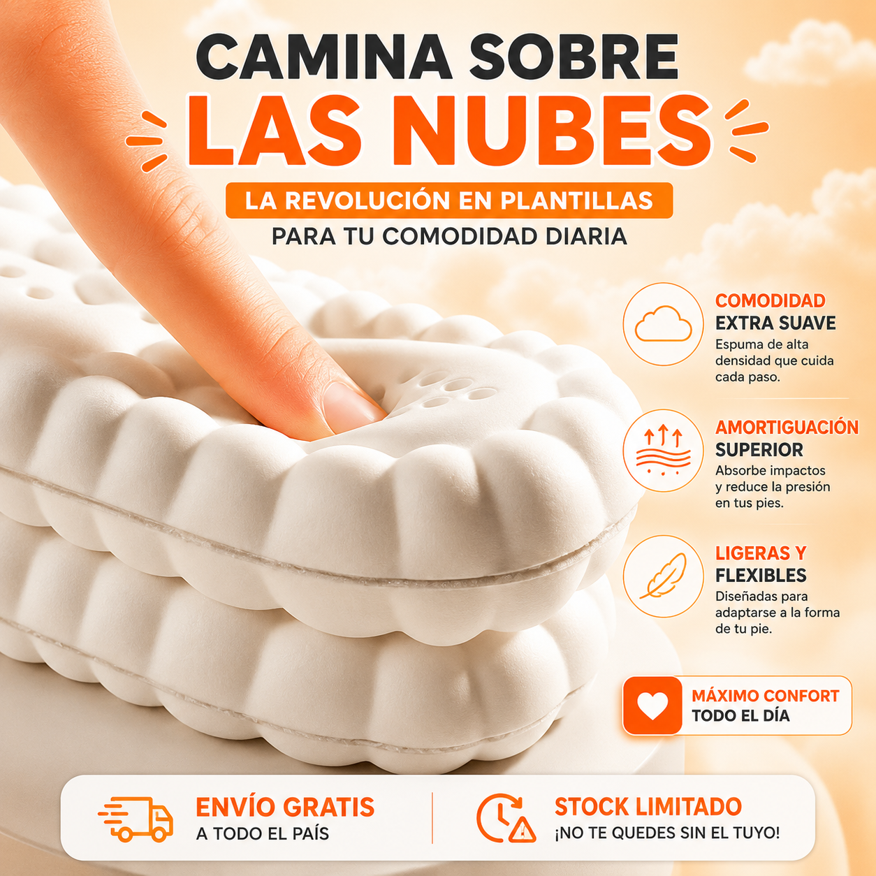 Plantilla ortopédica 4D - Fascitis Plantar
