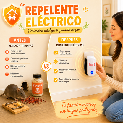 Repelente eléctrico para ratones - Oferta especial 2X1