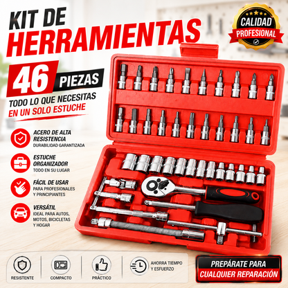 Kit de Herramientas Mecánicas de 1/4