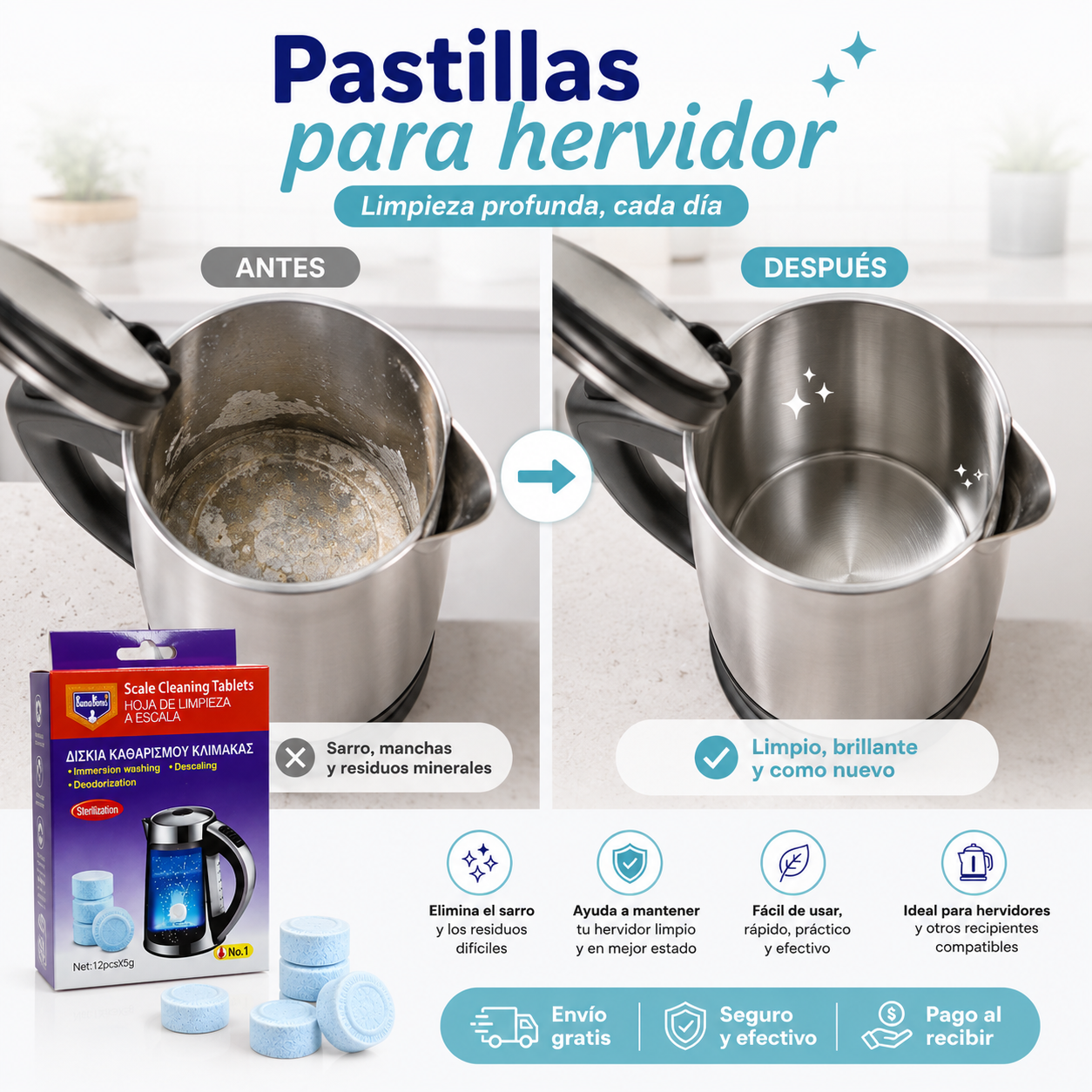 PASTILLAS HERVIDOR (12 unidades)