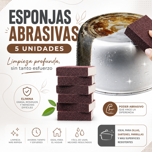 PACK ESPONJA ABRASIVA X5