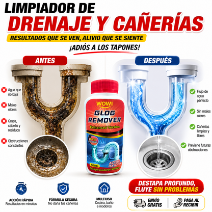Limpiador de Drenaje y Cañerías 500g
