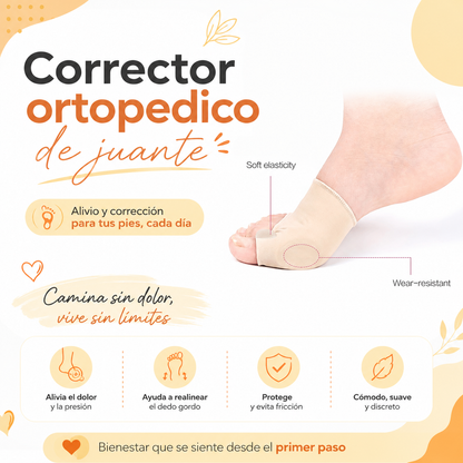 Corrector ortopédico para juanete