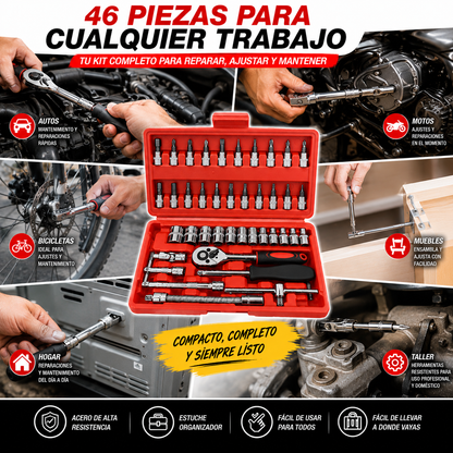 Kit de Herramientas Mecánicas de 1/4