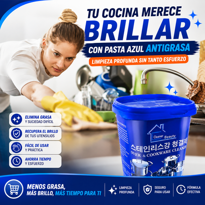 3x1 Anti Grasa de olla Pasta Azul (500gr)