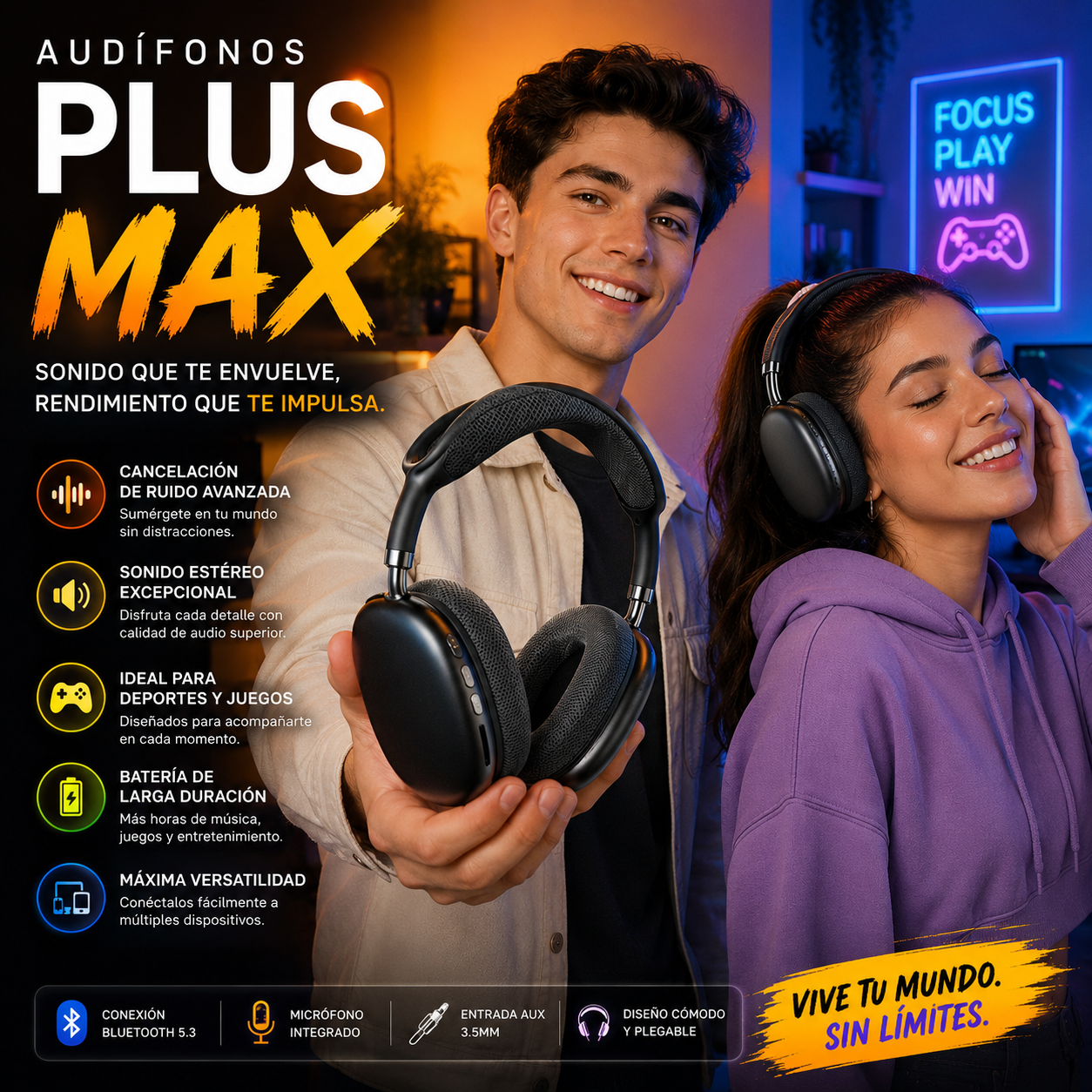 Audífonos PLUS Max