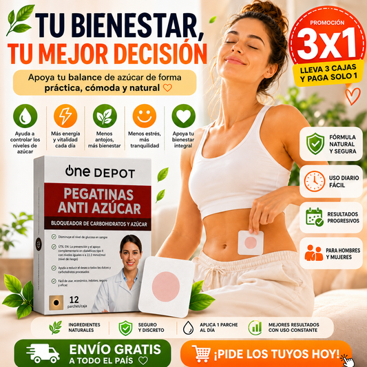 Parches control de azúcar Oferta Especial 3x1