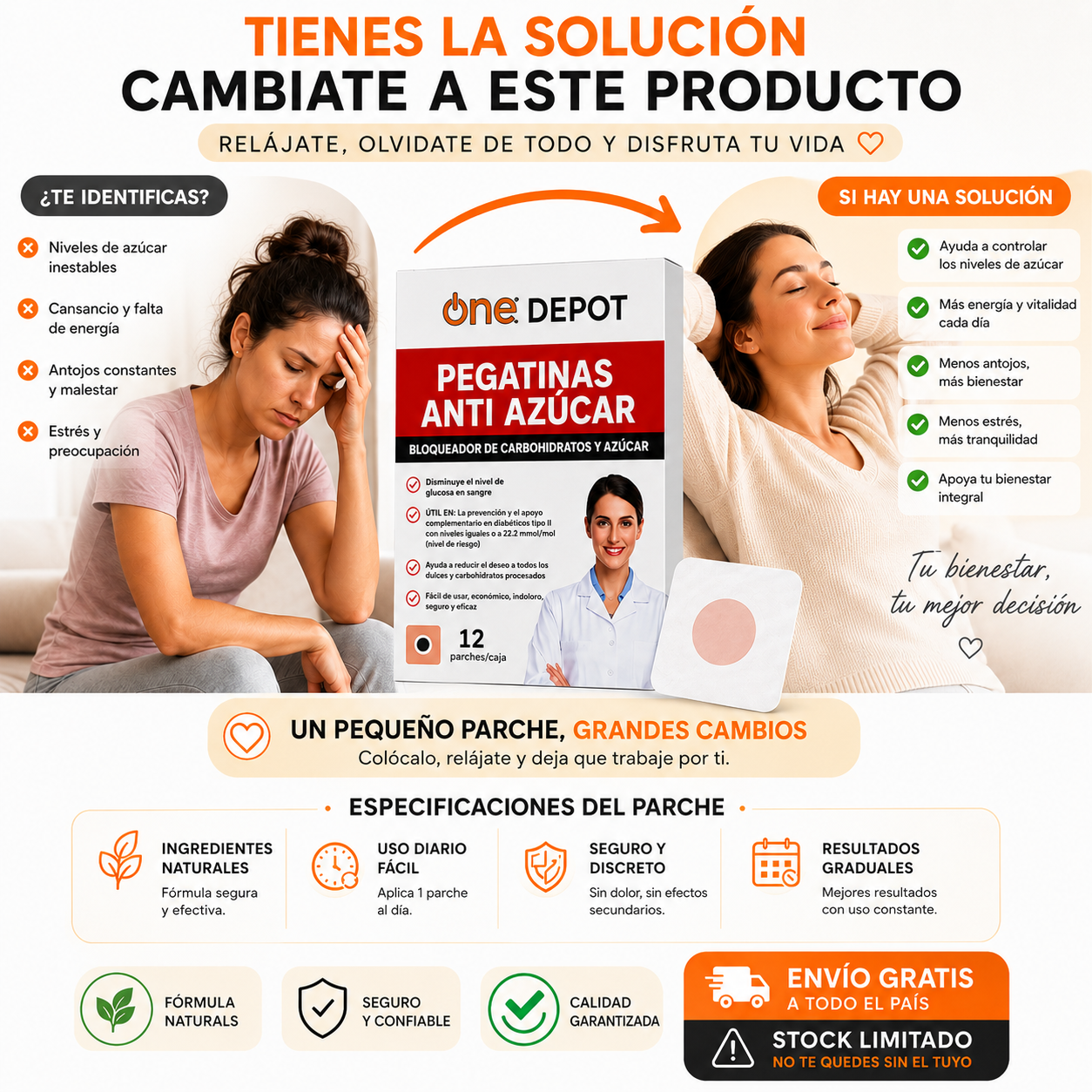 Parches control de azúcar Oferta Especial 3x1
