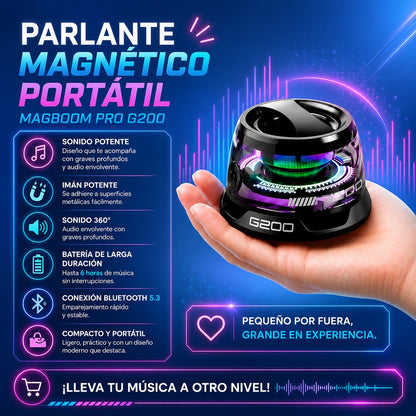 “MagBoom Pro" Parlante Magnético Portátil